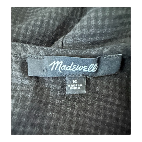 Madewell Black Ruffle Long Sleeve Top Women’s Size M - Picture 7 of 8